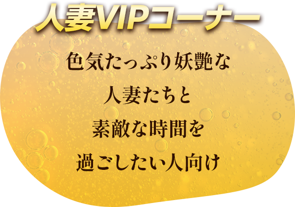 人妻VIPコーナー 色気たっぷり妖艶な人妻たちと素敵な時間を過ごしたい人向け